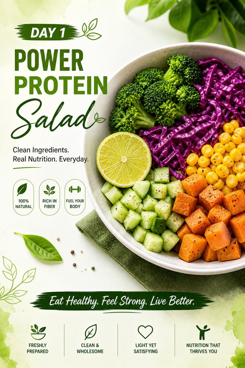Day 1 Power Protein Salad